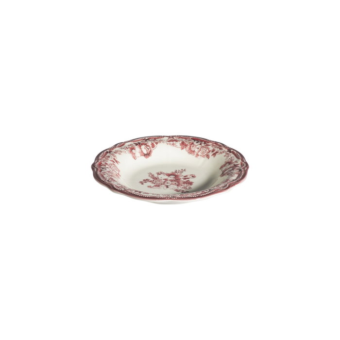 Hermia Velour Maroon Fulya Juego de Cena de 24 Piezas